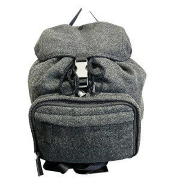 Prada grey wool canvas backpack - Picture 1 of 8